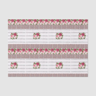 Mousseline Papier de tissu décoratif Floral