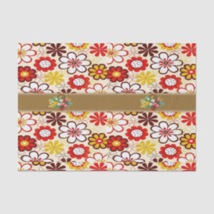 Mousseline Papier de tissu décoratif Floral