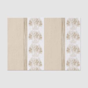 Mousseline Papier de tissu décoratif Floral