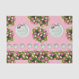 Mousseline Papier de tissu décoratif Floral