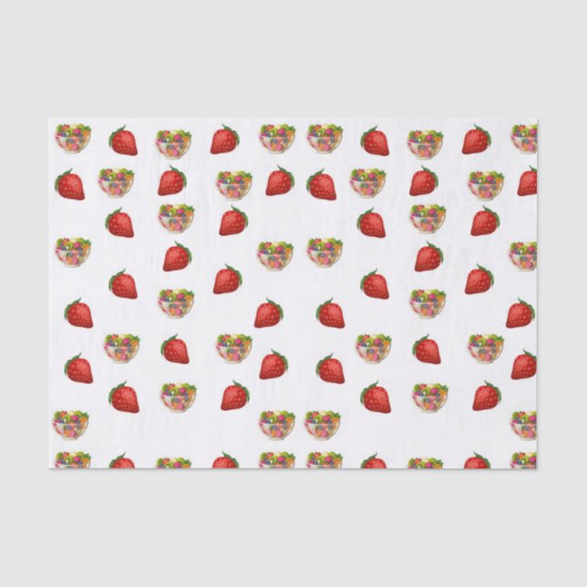 Mousseline Papier de tissu décoratif Fruit (Recto)
