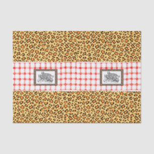 Mousseline Papier de tissu décoratif Leopard