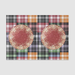 Mousseline Papier de tissu décoratif Plaid