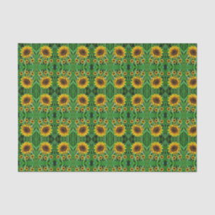Mousseline Papier de tissu décoratif Tournesol