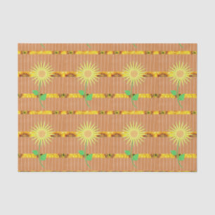 Mousseline Papier de tissu décoratif Tournesol