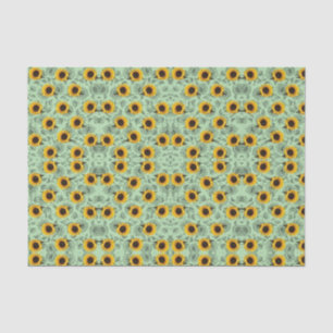 Mousseline Papier de tissu décoratif Tournesol