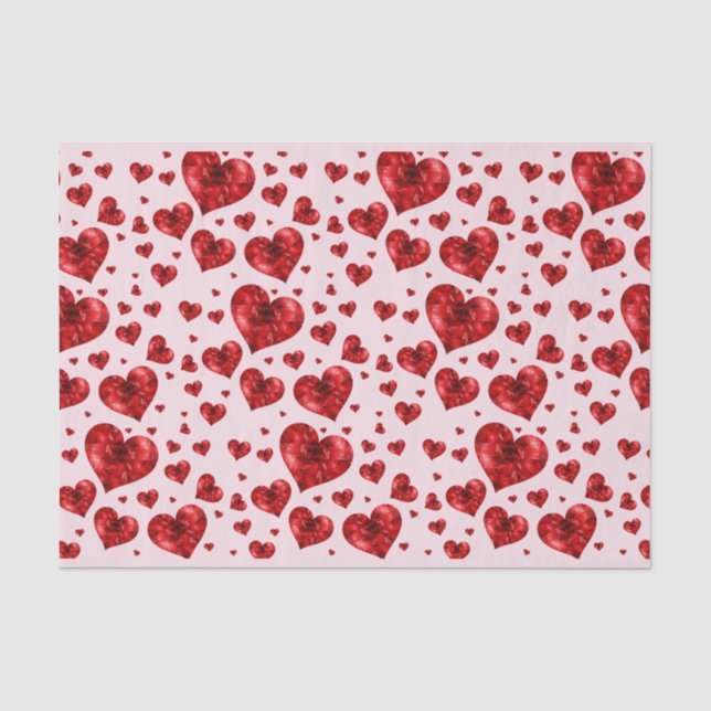 Mousseline papier de tissu du coeur (Recto)