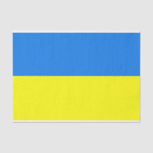 Mousseline papier de tissu du pavillon ukrainien