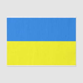 Mousseline papier de tissu du pavillon ukrainien