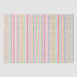 Mousseline Papier de tissu en mosaïque arc-en-ciel