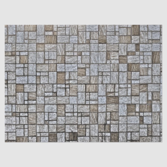 Mousseline papier de tissu en pierre de mosaïque (Recto)