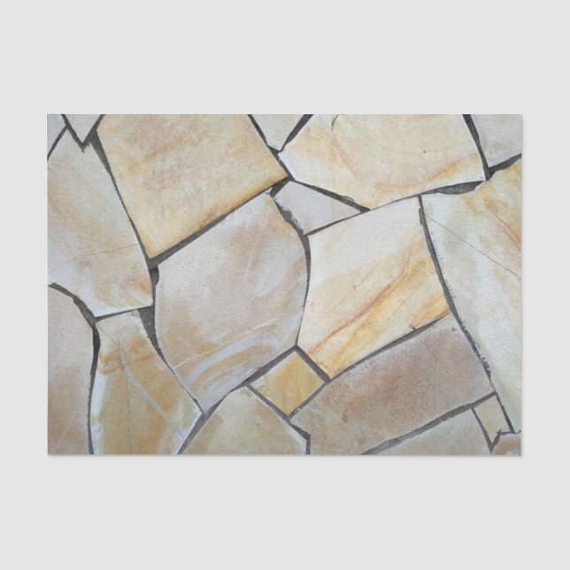 Mousseline papier de tissu en pierre de mosaïque (Recto)