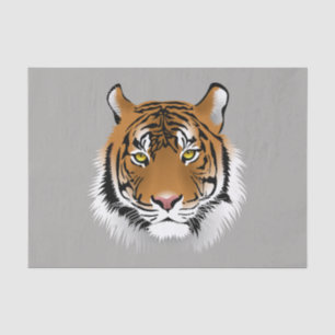 Mousseline Papier de tissu facial tigre