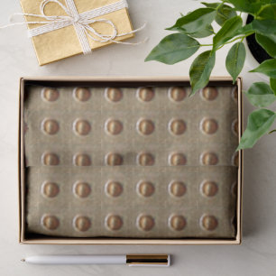 Mousseline Papier de tissu Gold Indent