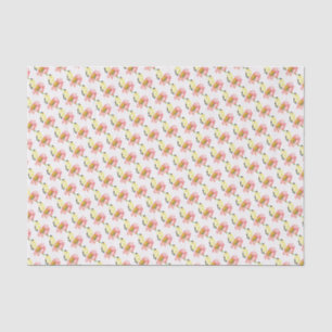 Mousseline Papier de Tissu - Goldfinch sur Coneflowers
