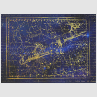 Mousseline papier de tissu leo constellation mineure