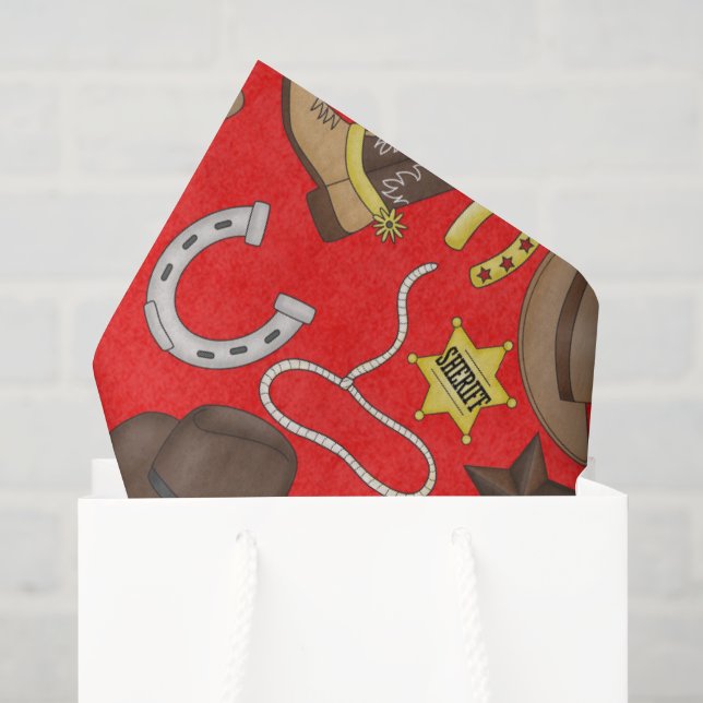 Mousseline Papier de tissu motif occidental du pays (Sac cadeau)