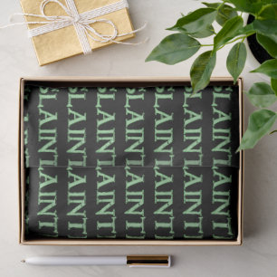 Mousseline Papier de tissu noir Slainte