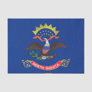 Mousseline Papier de tissu patriotique avec drapeau Dakota du