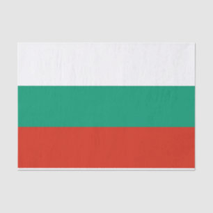 Mousseline Papier de tissu patriotique avec drapeau de Bulgar