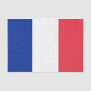 Mousseline Papier de tissu patriotique avec drapeau de France
