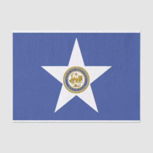 Mousseline Papier de tissu patriotique avec drapeau de Housto