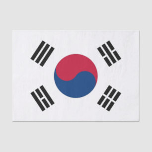 Mousseline Papier de tissu patriotique avec drapeau de la Cor