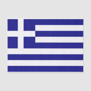 Mousseline Papier de tissu patriotique avec drapeau de la Grè