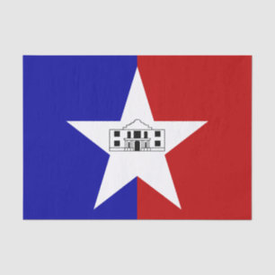 Mousseline Papier de tissu patriotique avec drapeau de San An