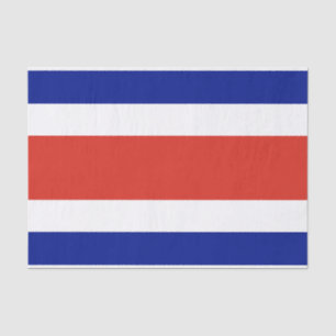 Mousseline Papier de tissu patriotique avec drapeau du Costa