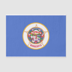 Mousseline Papier de tissu patriotique avec drapeau du Minnes