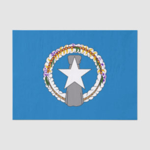 Mousseline Papier de tissu patriotique avec drapeau Mariana s