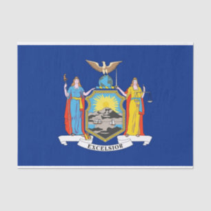 Mousseline Papier de tissu patriotique avec drapeau New York