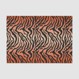 Mousseline Papier de tissu rayé de tigre