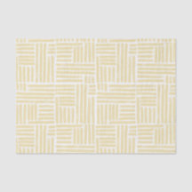 Papier de tissu rayé d'encre jaune