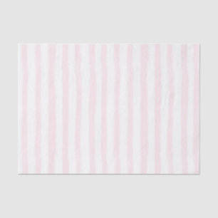 Mousseline Papier de tissu rayé rose pâle