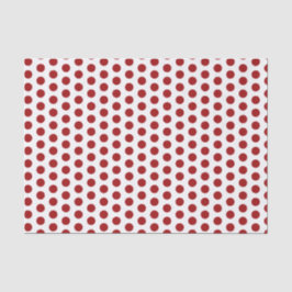 Mousseline Papier de tissu Red Polka Dot