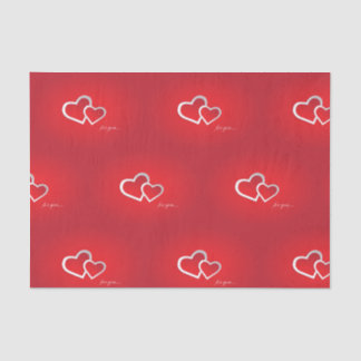 Mousseline Papier de tissu Valentines