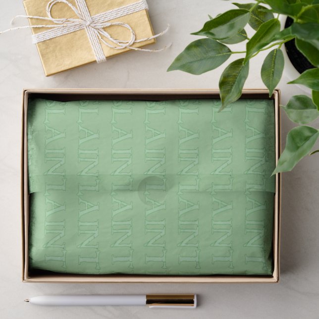 Mousseline Papier de tissu vert (Cadeau)