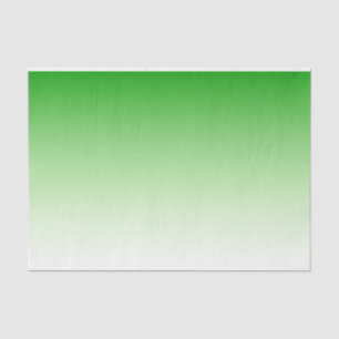 Mousseline Papier de tissu vert foncé dégradé à vert clair