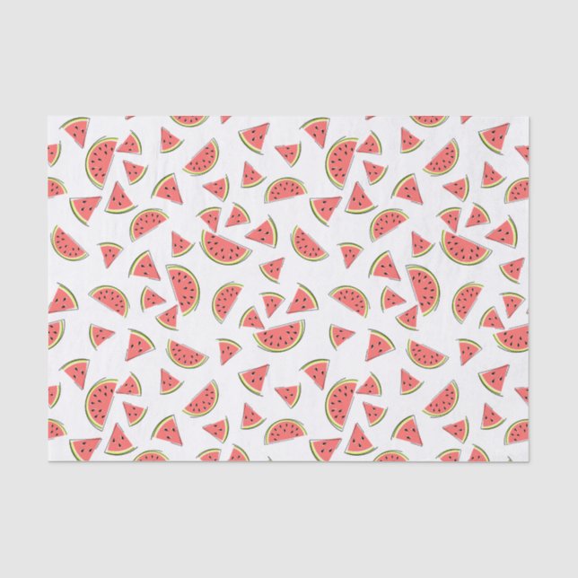 Mousseline Papier de tissu Watermelon Multi (Recto)