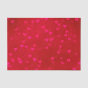 Mousseline Papier de tissus à coeur rayé et écarté