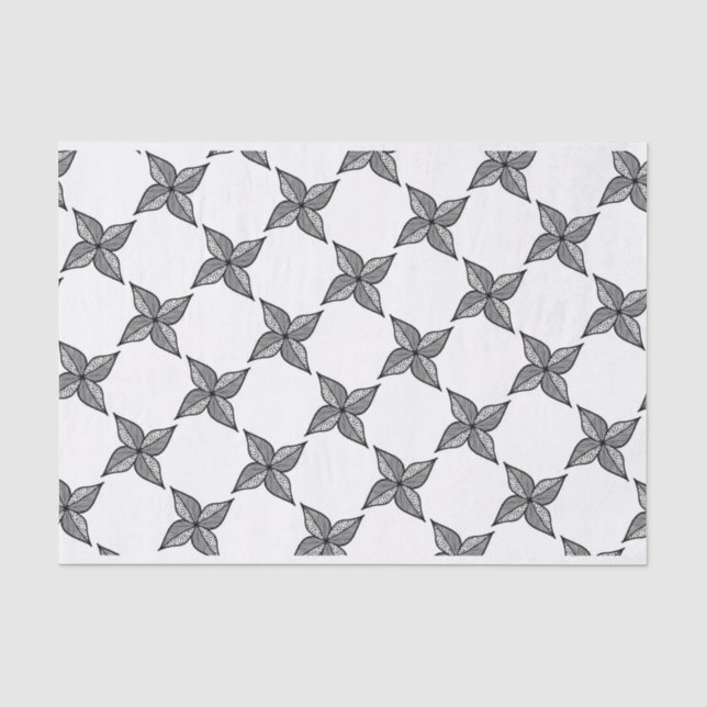 Mousseline Papier de tissus à feuilles (Recto)