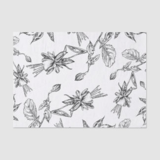 Mousseline Papier de tissus à motifs floraux