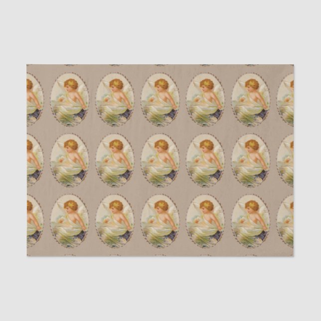 Mousseline Papier de tissus Angel Enfant (Recto)