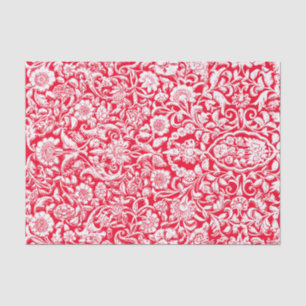 Mousseline Papier de tissus Antique Floral Découpage blanc ro