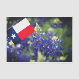 Mousseline Papier de tissus Bluebonnet du Texas