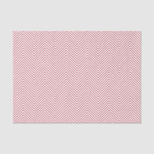 Mousseline Papier de tissus Chevron Line - Rouge foncé sur bl