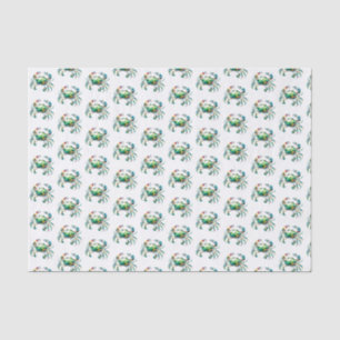 Mousseline Papier de tissus d'aquarelle Crâne