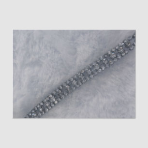 Mousseline Papier de tissus de farine et de diamants blancs